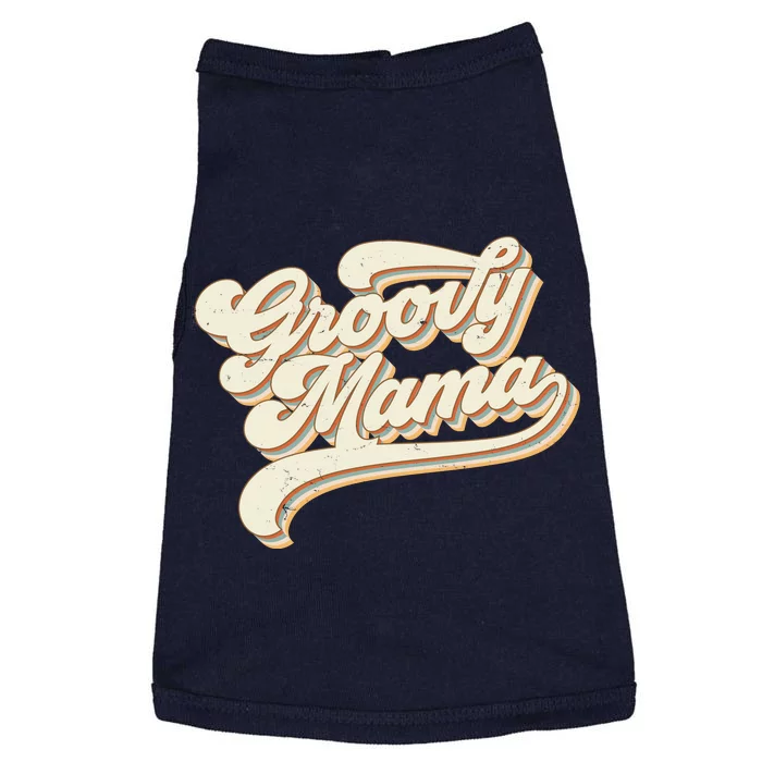 Groovy Mama Retro Cute Gift Doggie Tank