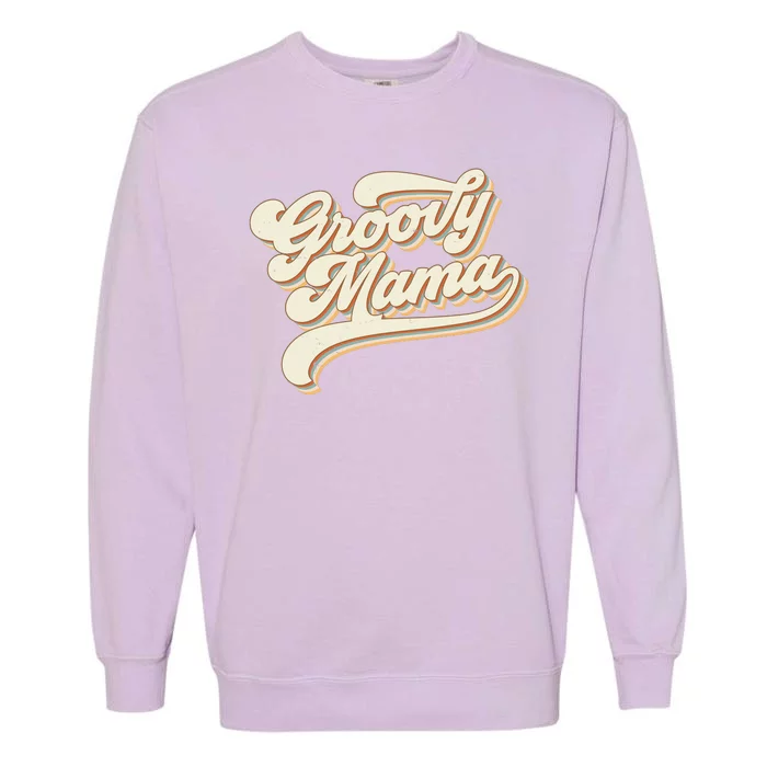 Groovy Mama Retro Cute Gift Garment-Dyed Sweatshirt