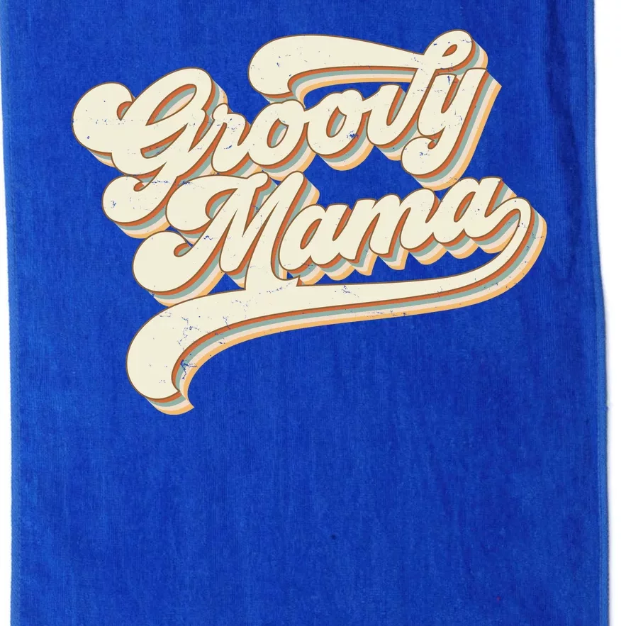 Groovy Mama Retro Cute Gift Platinum Collection Golf Towel