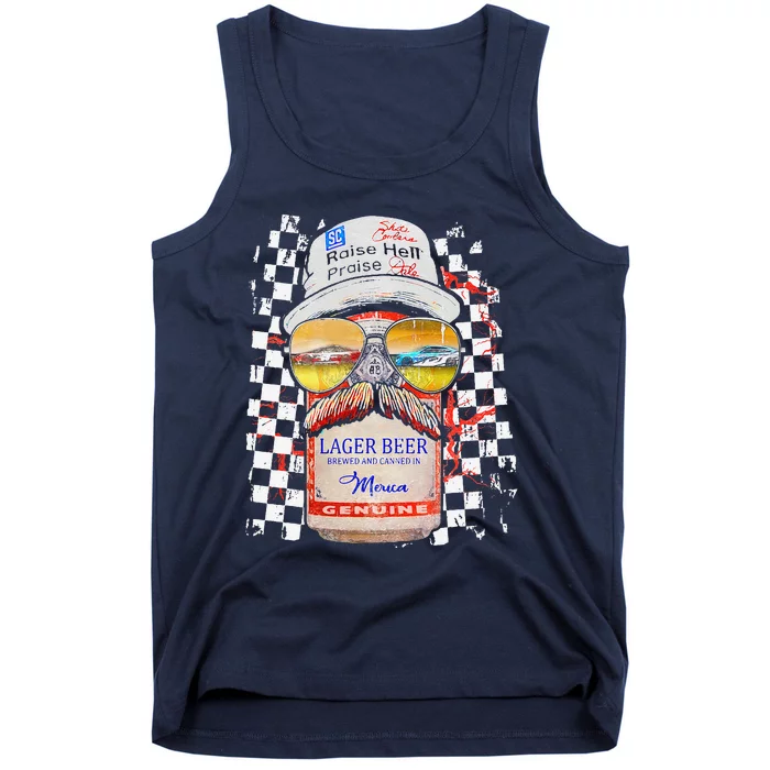 Graphic Motorsport Retro 90s Racing Retro Drinking Beer Tank Top