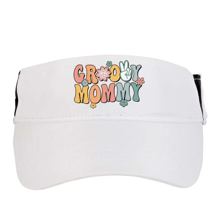 Groovy Mommy Retro Mom Matching Family Adult Drive Performance Visor