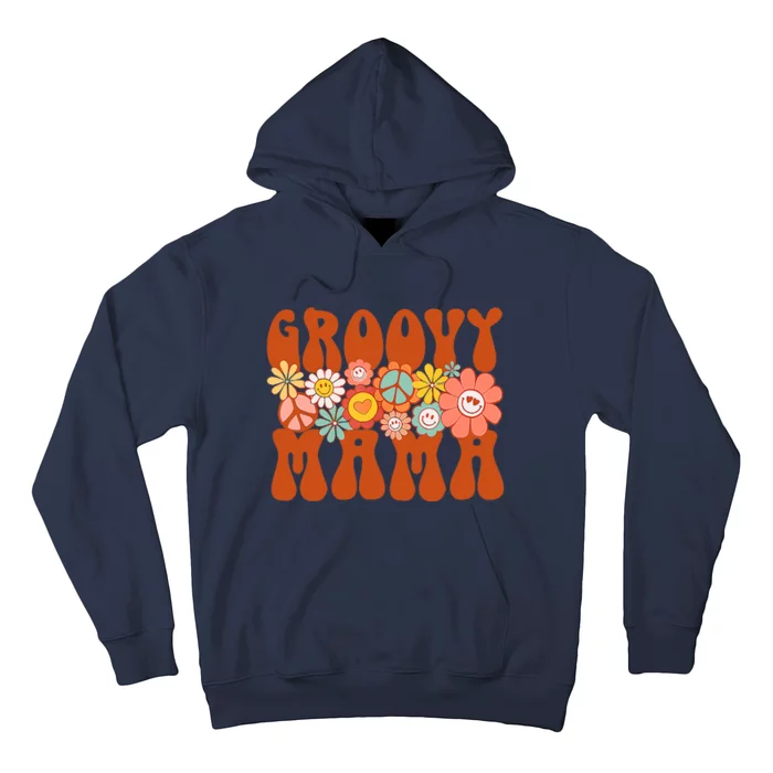 Groovy Mama Retro Matching Family Baby Shower Mother's Day Hoodie