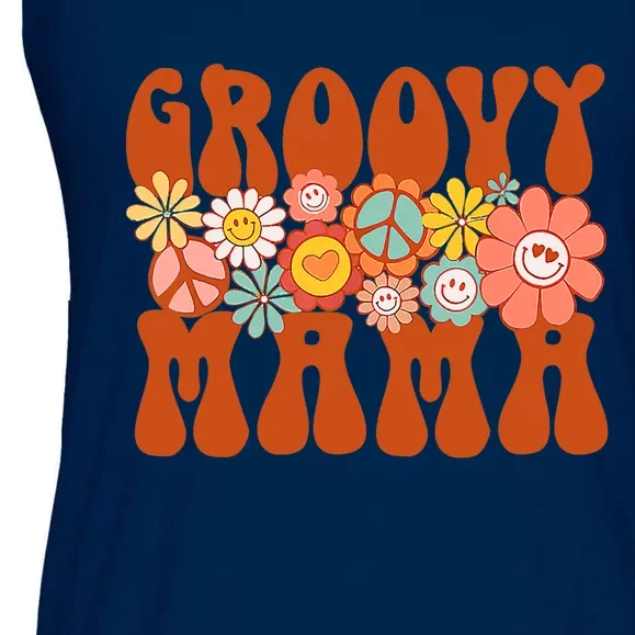 Groovy Mama Retro Matching Family Baby Shower Mother's Day Ladies Essential Flowy Tank