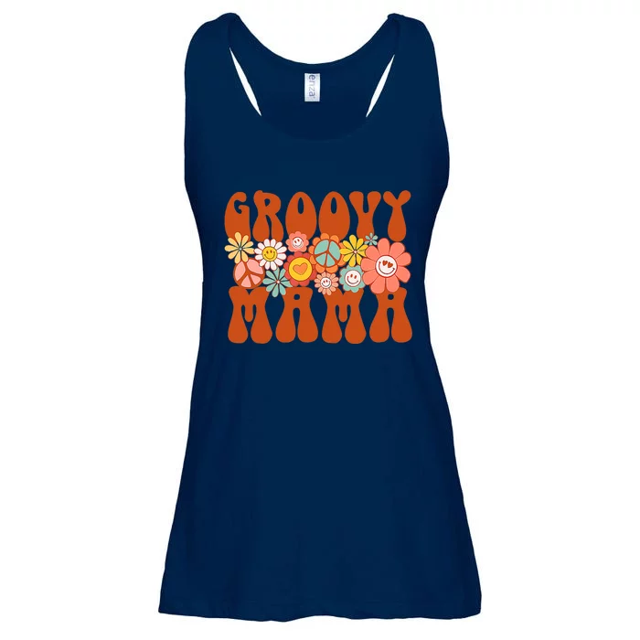 Groovy Mama Retro Matching Family Baby Shower Mother's Day Ladies Essential Flowy Tank