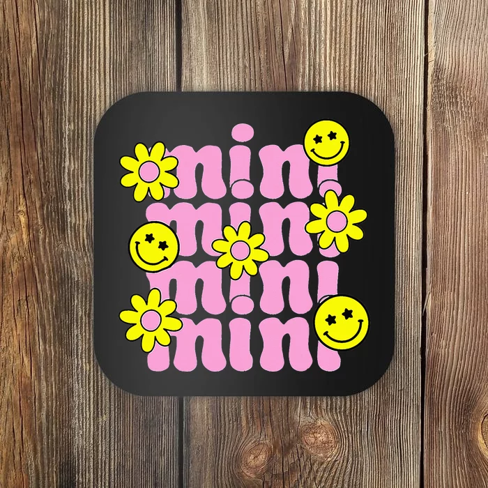 Groovy Mini Retro Flower Happy Mother's Day Family Coaster