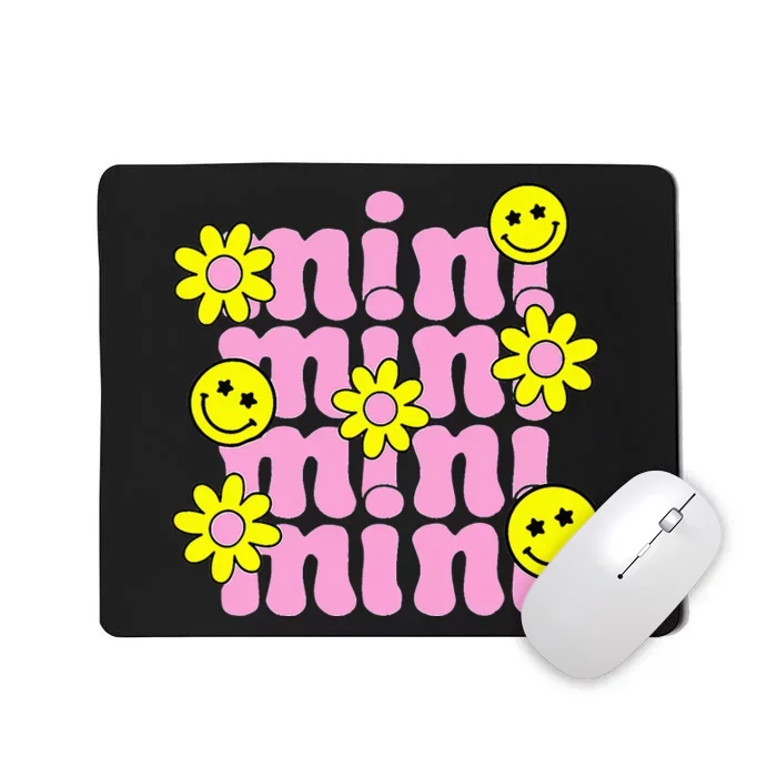 Groovy Mini Retro Flower Happy Mother's Day Family Mousepad