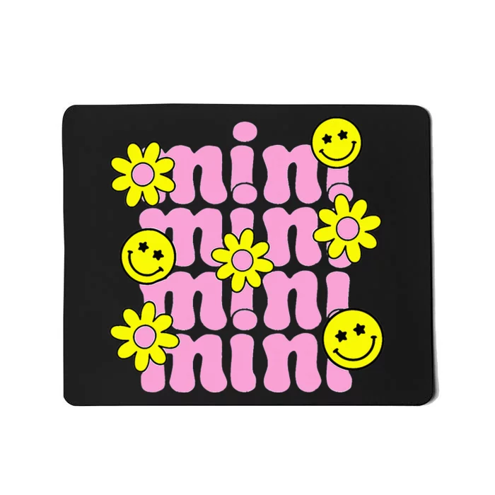 Groovy Mini Retro Flower Happy Mother's Day Family Mousepad