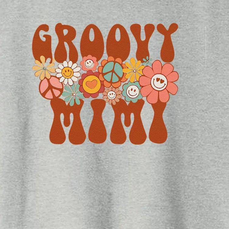 Groovy Mimi Retro Matching Family Baby Shower Mother's Day Women's Crop Top Tee