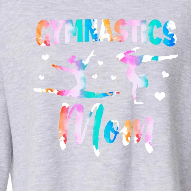 Gymnast Mom Rhythmic Gymnastics Mother Gymnastics Mom Gift Cropped Pullover Crew