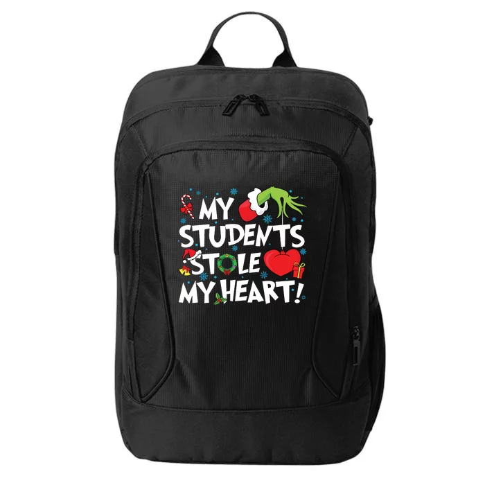 Grinchmas My Student Stole My Heart Teacher Christmas City Backpack