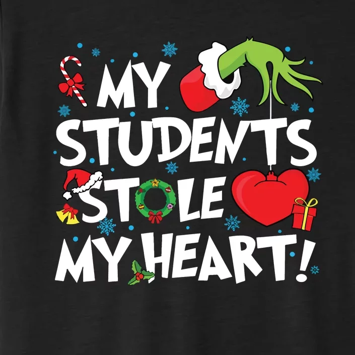 Grinchmas My Student Stole My Heart Teacher Christmas ChromaSoft Performance T-Shirt