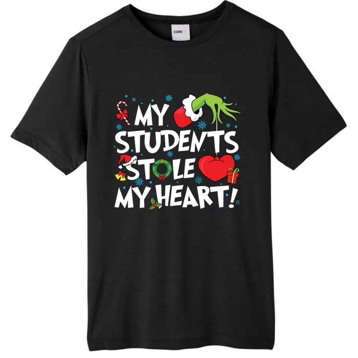 Grinchmas My Student Stole My Heart Teacher Christmas ChromaSoft Performance T-Shirt