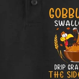 Gobble Me Swallow Me Turkey For Thanksgiving Dry Zone Grid Performance Polo