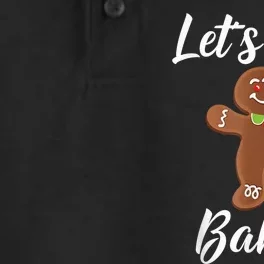 Gingerbread Man Shirt Let's Get Baked Gingerbread Cookie Tee Dry Zone Grid Performance Polo