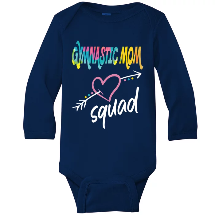 Gymnastic Mom Squad Gymnast Mom Great Gift Baby Long Sleeve Bodysuit