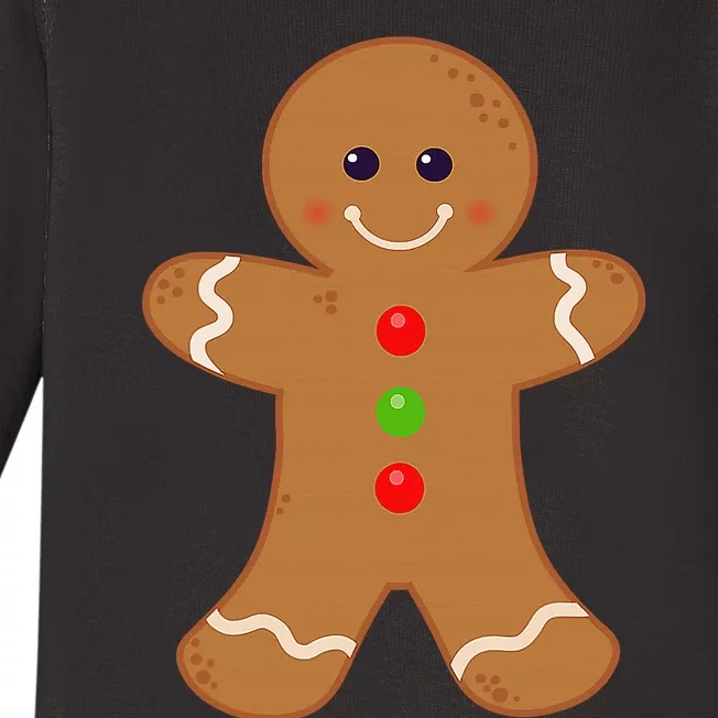 Gingerbread Man Shirt Christmas Cookie Baking Holiday Baby Long Sleeve Bodysuit