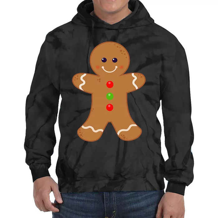 Gingerbread Man Shirt Christmas Cookie Baking Holiday Tie Dye Hoodie