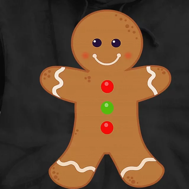 Gingerbread Man Shirt Christmas Cookie Baking Holiday Tie Dye Hoodie