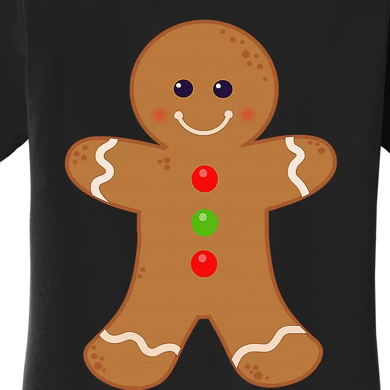 Gingerbread Man Shirt Christmas Cookie Baking Holiday Women's T-Shirt