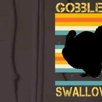 Gobble Me Swallow Me Funny Turkey Full Zip Hoodie