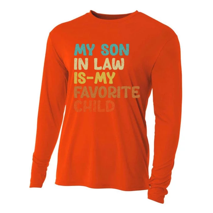 Groovy My Son In Law Is My Favorite Child Son In Law Funny Cooling Performance Long Sleeve Crew