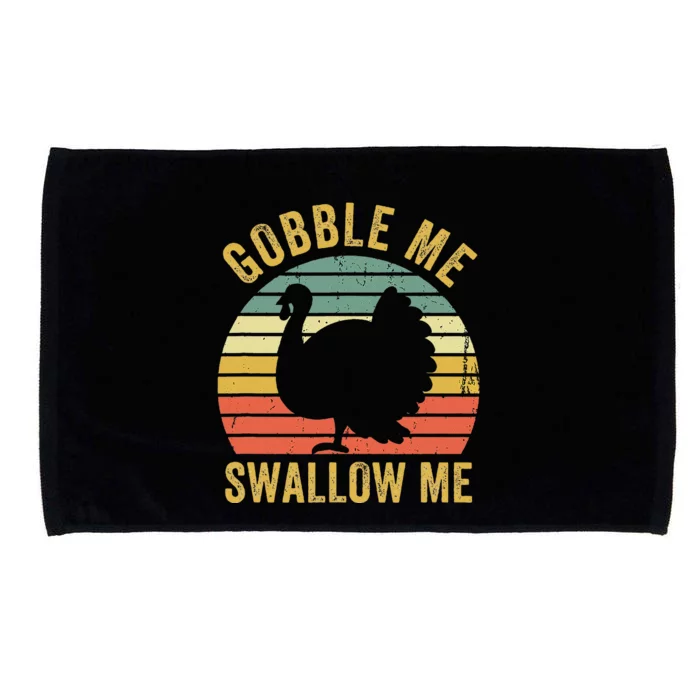 Gobble Me Swallow Thanksgiving Feast Microfiber Hand Towel