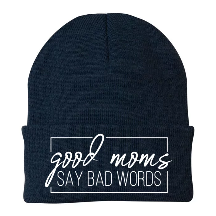 Good Moms Say Bad Words Funny Knit Cap Winter Beanie