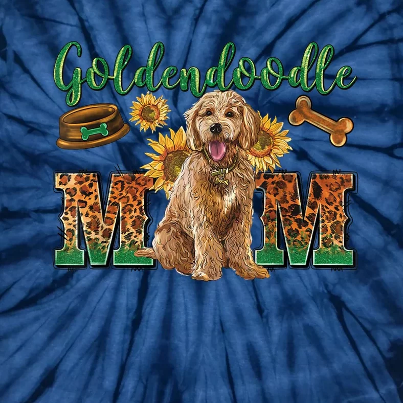 Goldendoodle Mom Sunflowers Goldendoodle Lovers Tie-Dye T-Shirt