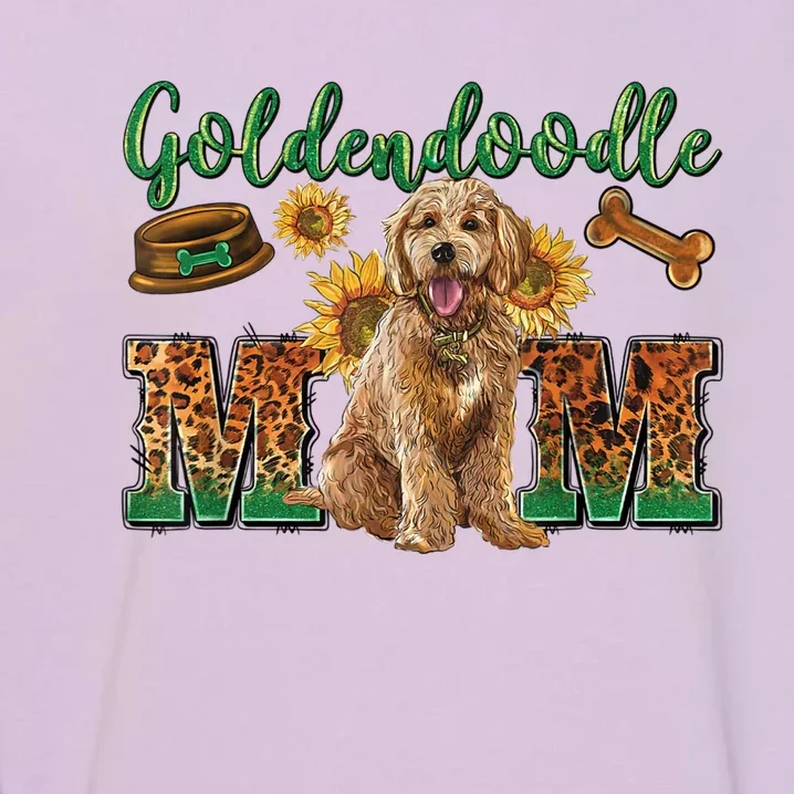 Goldendoodle Mom Sunflowers Goldendoodle Lovers Garment-Dyed Sweatshirt