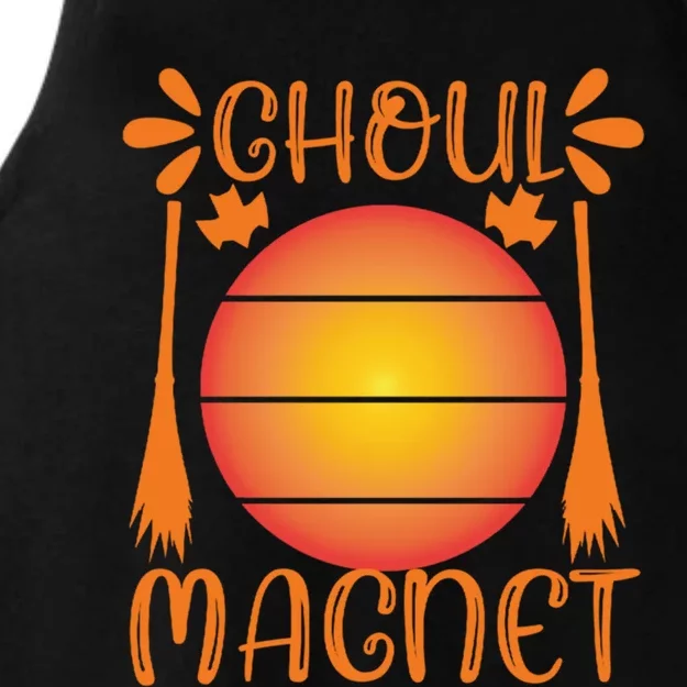 Ghoul Magnet Spooky Ghost Moon Halloween Witch Monster Ghost Cute Gift Ladies Tri-Blend Wicking Tank