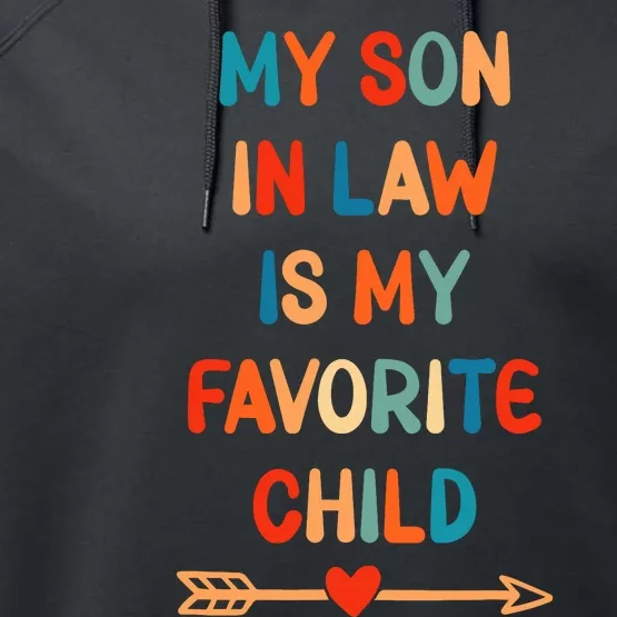 Groovy My Son In Law Is My Favorite Child Funny Family Matching Performance Fleece Hoodie