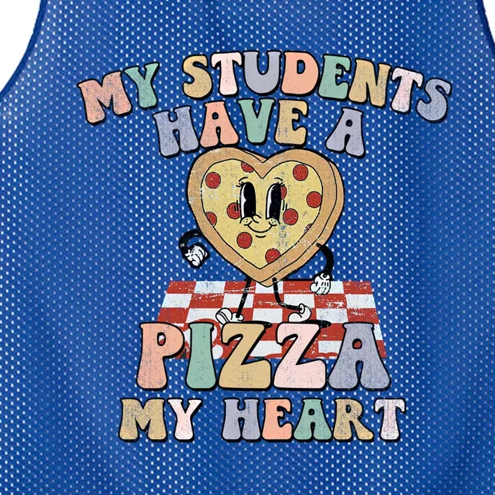 Groovy My Students Have Pizza Of My Heart Teacher Valentine Gift Mesh Reversible Basketball Jersey Tank