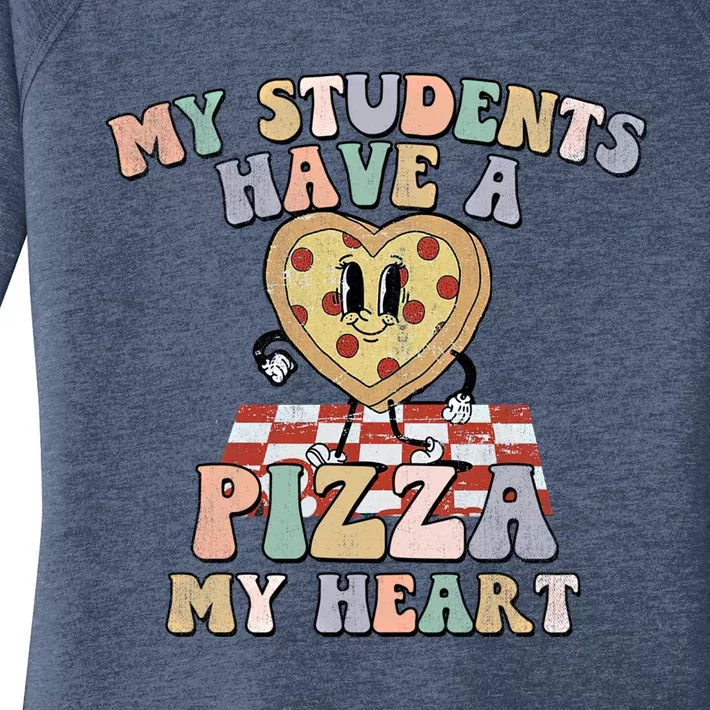 Groovy My Students Have Pizza Of My Heart Teacher Valentine Gift Women's Perfect Tri Tunic Long Sleeve Shirt