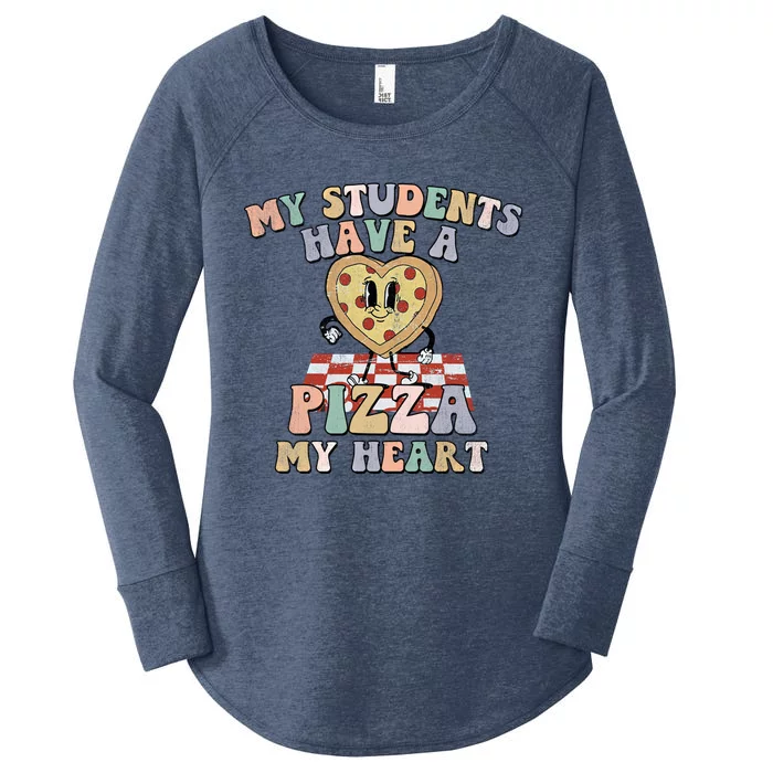 Groovy My Students Have Pizza Of My Heart Teacher Valentine Gift Women's Perfect Tri Tunic Long Sleeve Shirt