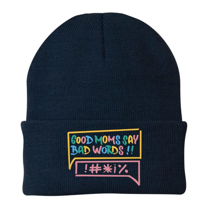 Good Moms Say Bad Words Cursing Knit Cap Winter Beanie