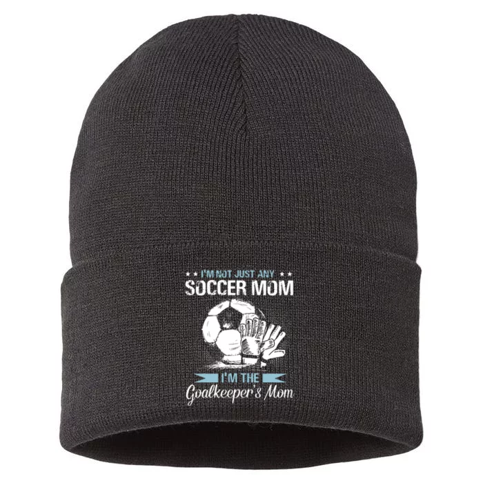 Goalkeeper Mom Shirt Soccer Goalie Mama Mothers Day Women Sustainable Knit Beanie