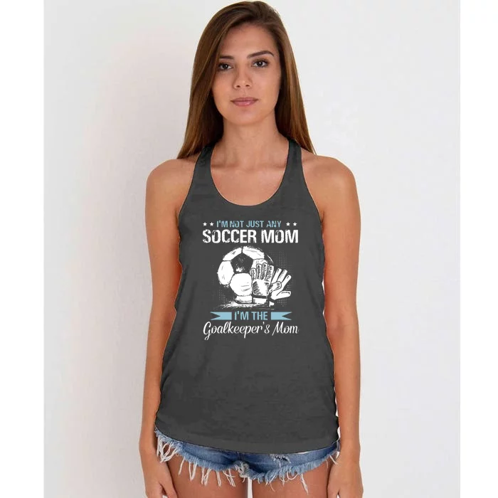 Goalkeeper Mom Shirt Soccer Goalie Mama Mothers Day Women Women's Knotted Racerback Tank