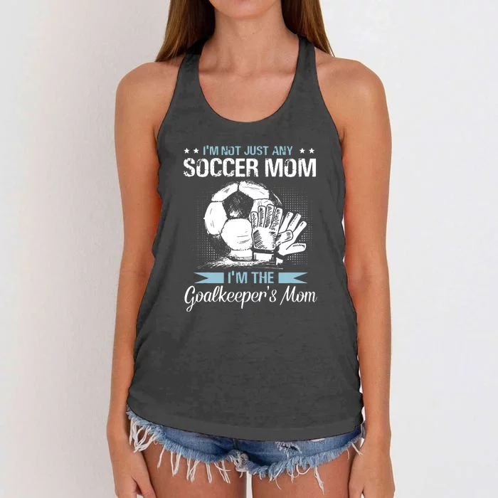 Goalkeeper Mom Shirt Soccer Goalie Mama Mothers Day Women Women's Knotted Racerback Tank