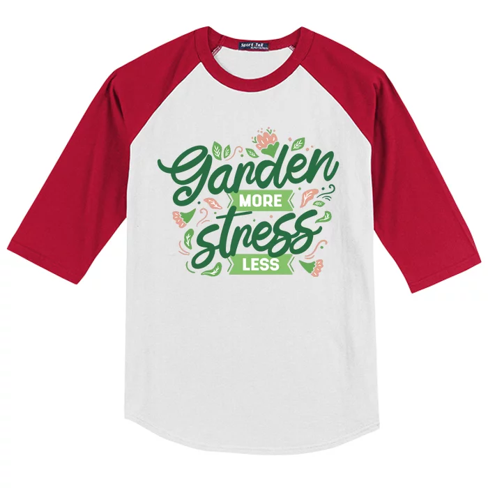 Garden More Stress Less Kids Colorblock Raglan Jersey