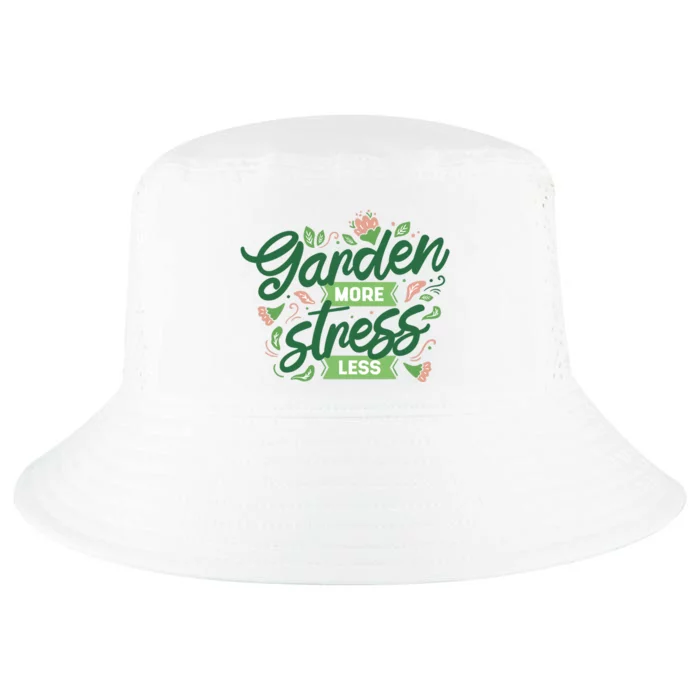 Garden More Stress Less Cool Comfort Performance Bucket Hat