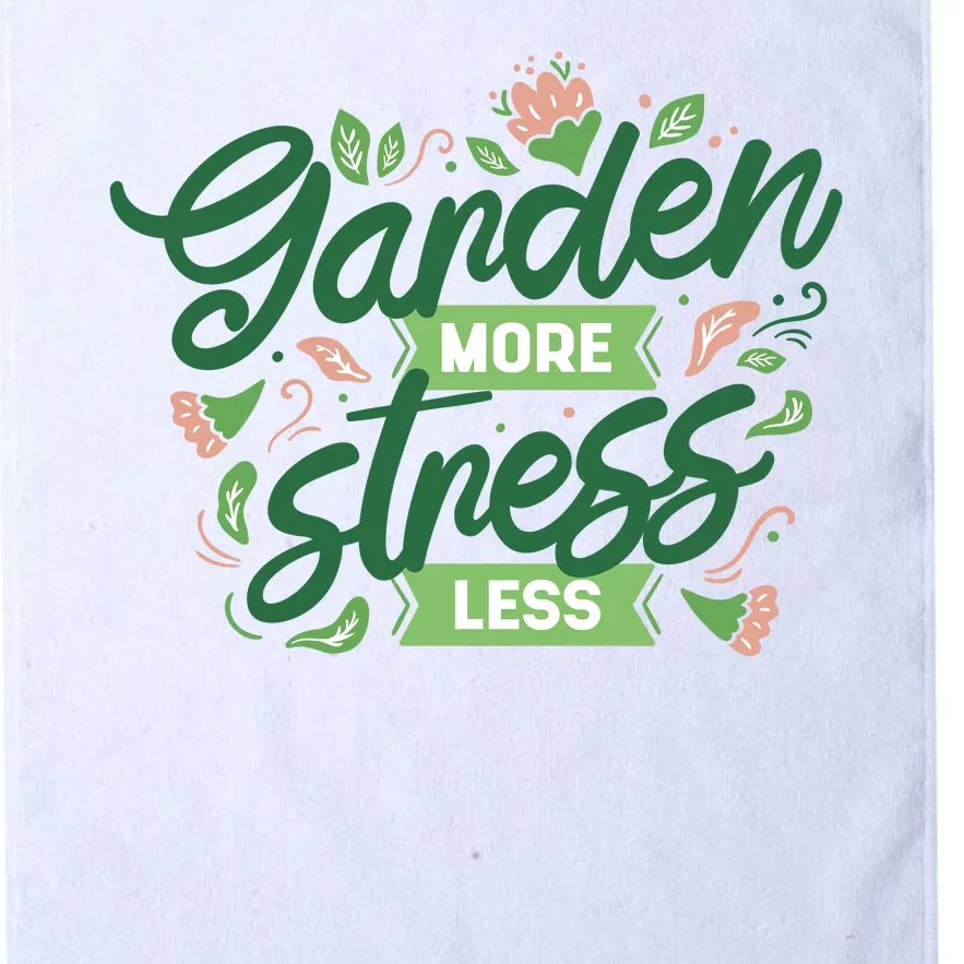 Garden More Stress Less Platinum Collection Golf Towel