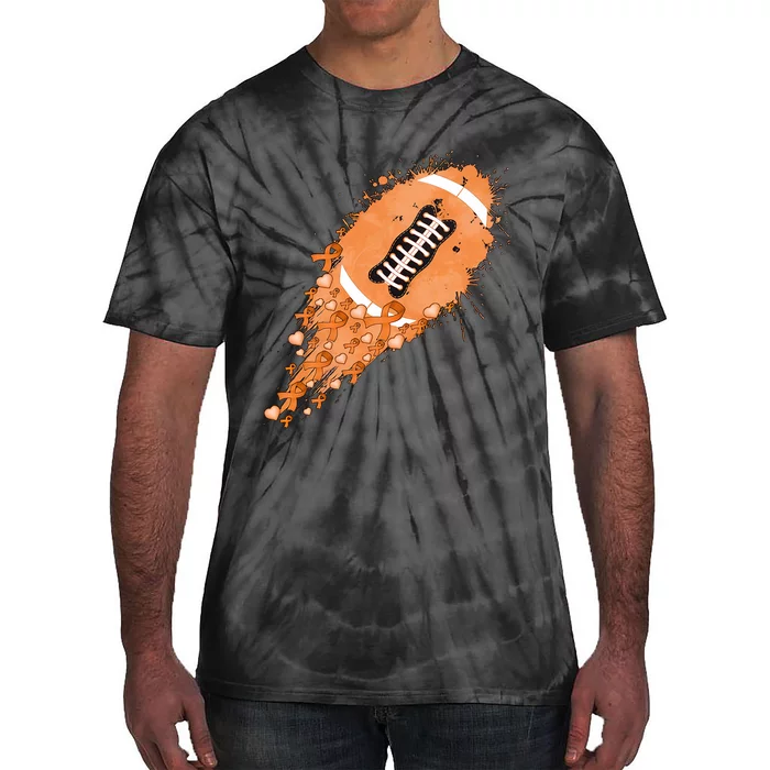 Gameday Multiple Sclerosis Awareness America Football Lover Support Tie-Dye T-Shirt