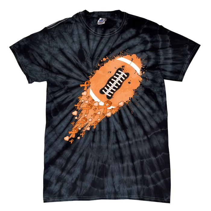 Gameday Multiple Sclerosis Awareness America Football Lover Support Tie-Dye T-Shirt