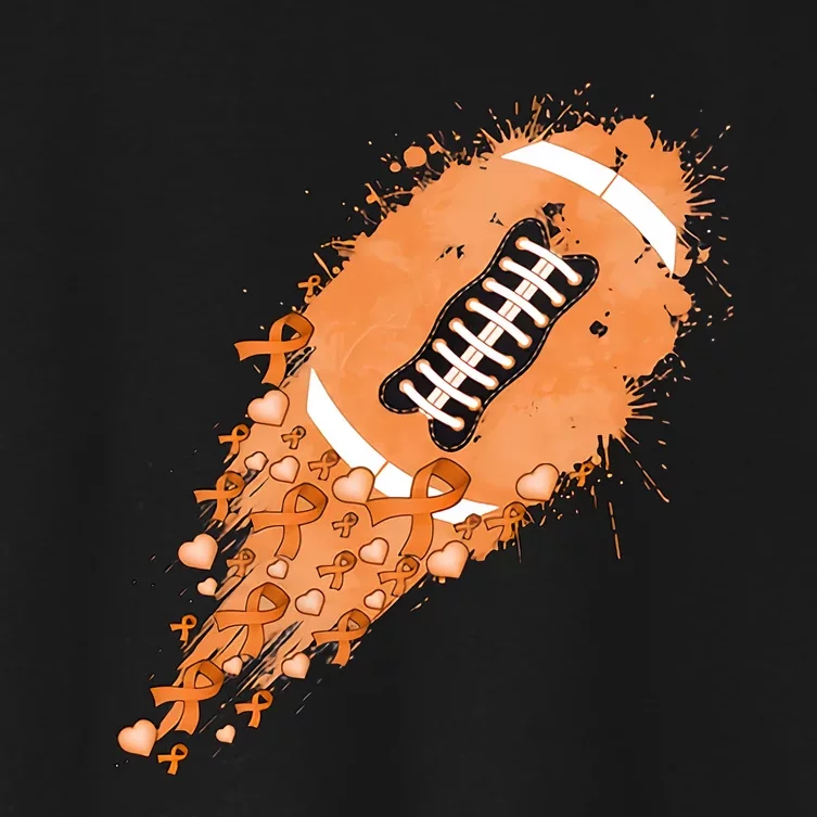 Gameday Multiple Sclerosis Awareness America Football Lover Support Women's Crop Top Tee