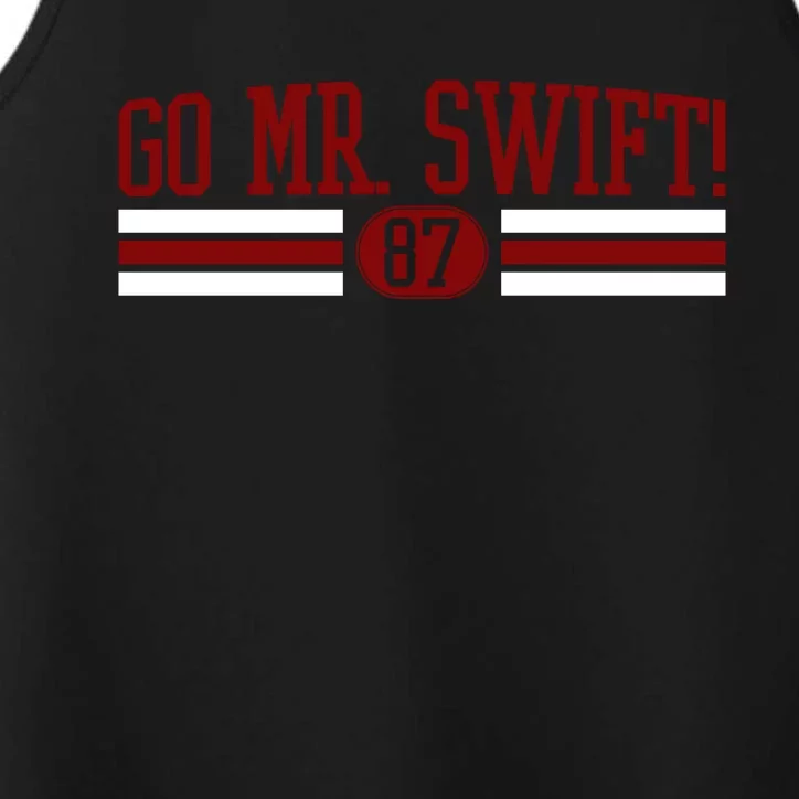 Go Mr Swift Kansas Football Performance Tank