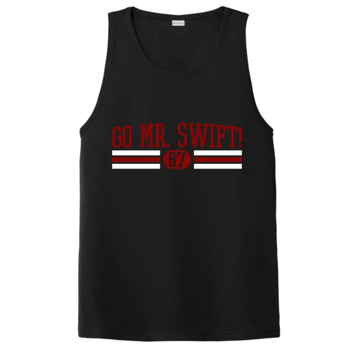 Go Mr Swift Kansas Football Performance Tank