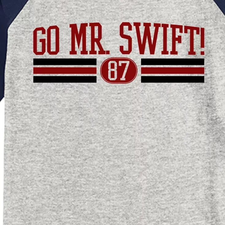 Go Mr Swift Kansas Football Kids Colorblock Raglan Jersey