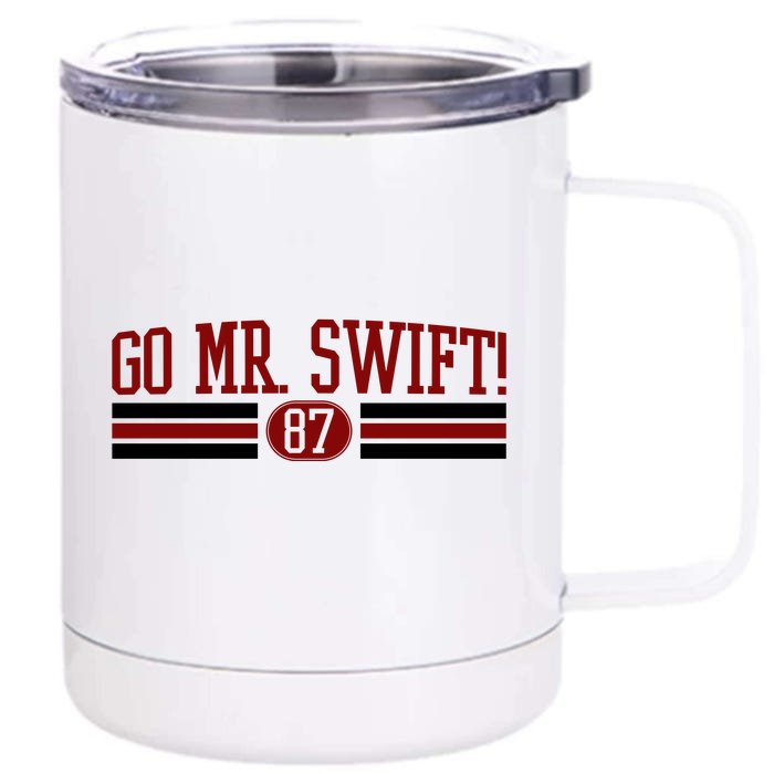 Go Mr Swift Kansas Football Front & Back 12oz Stainless Steel Tumbler Cup