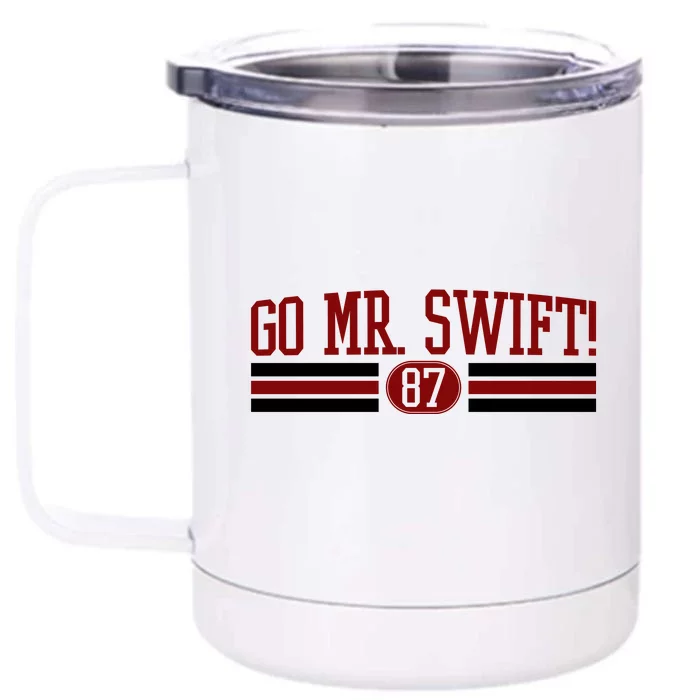 Go Mr Swift Kansas Football Front & Back 12oz Stainless Steel Tumbler Cup