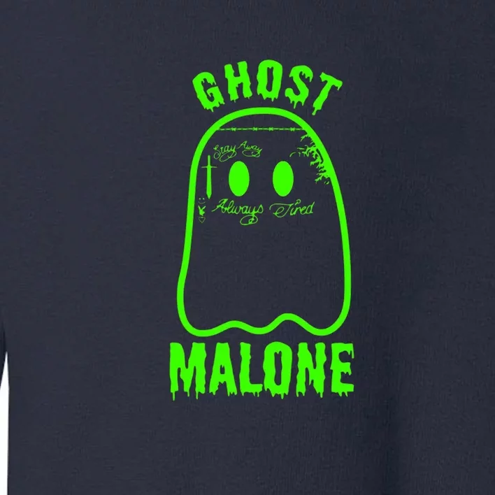 Ghost Malone Spooky Halloween Toddler Sweatshirt